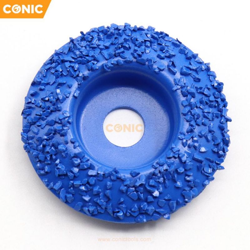 50mm Curved Brazed Tungsten Carbide Grinding Wheel Abrasive Disc with Carbide Brazed