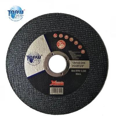 5 Inch 2-in-1 Flat Cutting off Wheel for Metal and Stainless Steel Grinder