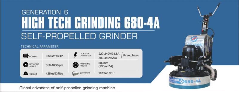 Automatic Walking Without Manual Push Planetary Concrete Grinder Polishing Machine for Sale