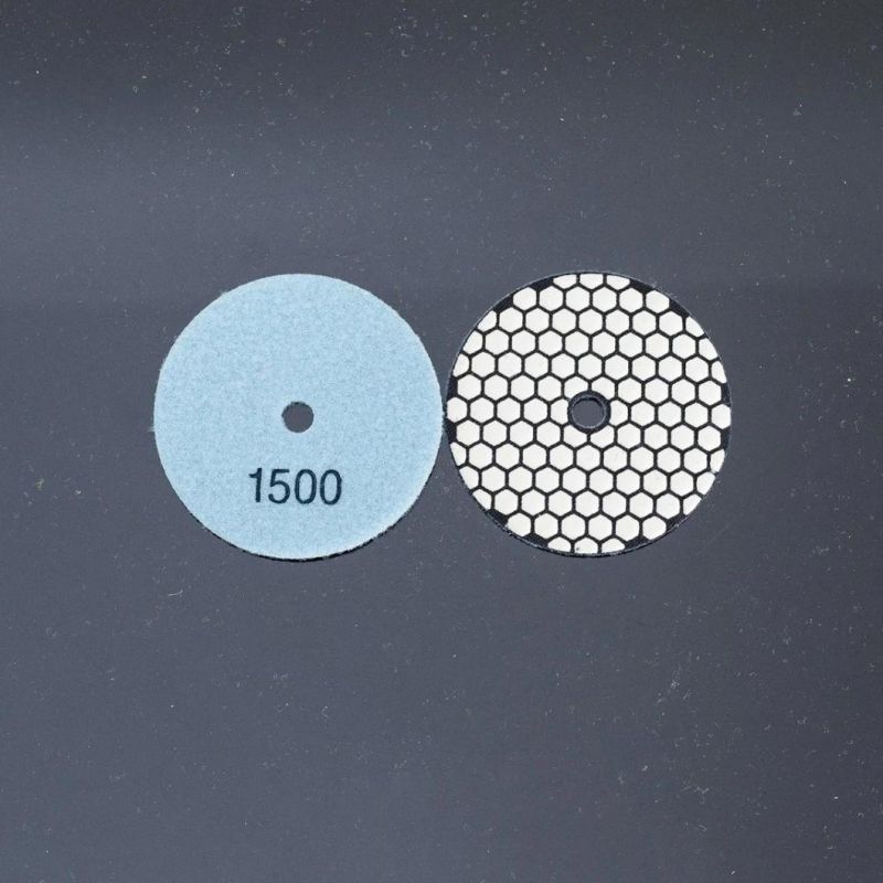 Qifeng Manufacturer Power Tool Factory Direct Sale 4 Inch Diamond Resin Dry Polishing Pad for Granite&Marble