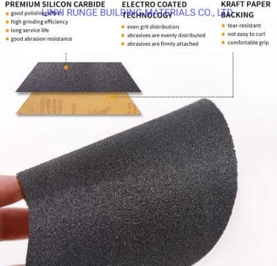 Assortment Wet Dry Waterproof Abrasive Sandpaper, 120 to 3000 Girt for Automotive Car Wood Metal Plastic Glass