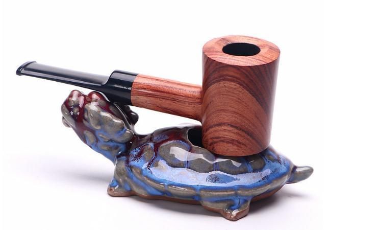 9mm Filter Solid Wood Handmade Pipe Classic Rosewood Tobacco Pipe