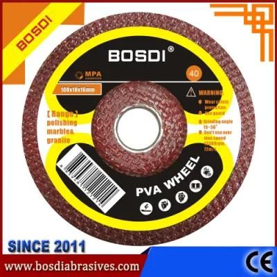 Manufacturer Supply Depressed Center, Bosdi PVA Spongy Polishing Wheel, Hot Sale for India Market, Excellent Self-Sharpening