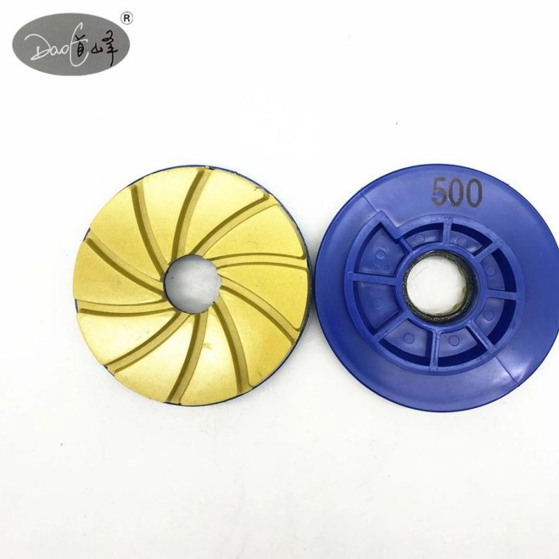 Daofeng 6inch 150mm Snail Lock Edge Countertop Polishing Pad