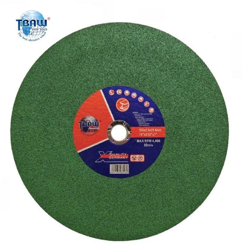 Disco De Corte Abrasivo Adherido De 14 "350X2.5X25.4mm PARA Metal Y Acero Inoxidable Cutting Wheel Cutting Disc China Factory