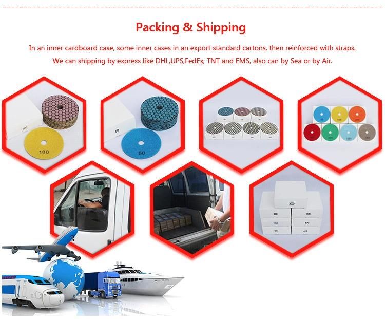 7 Steps Fast Polishing Diamond Dry Polishing Pads
