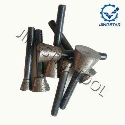 Diamond Sintered Grinding Head V-Shaped Rod Head Stele Carving Inscription Pattern Stone Carving Bit Bits