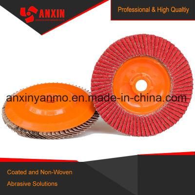Flap Disc with Nylon Backing Ceramic Zirconia a/O Abrasive