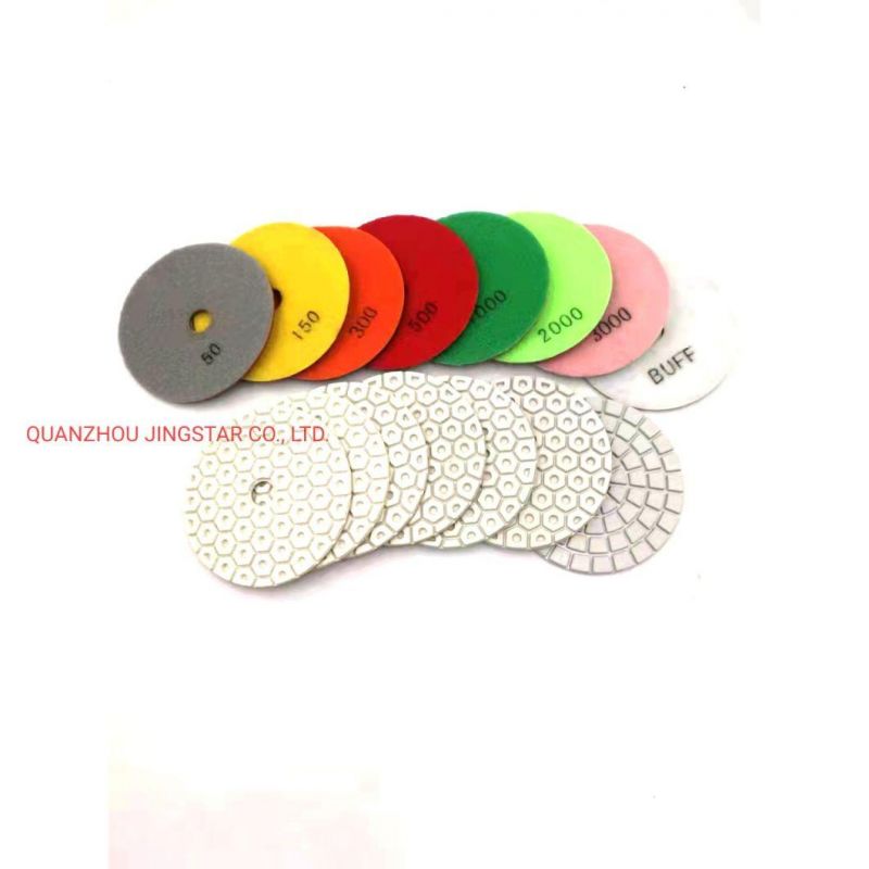 Diamond Resin Bond Honeycomb Dry Flexible Polishing Wheel for Marble Polishing