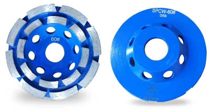 Double Row Diamond Grinding Disc Cup Wheel for Marble Concrete