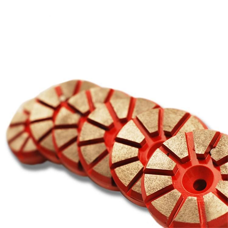 3 Inch D80mm Ten Segments Diamond Grinding Wheel with Single Pin Diamond Polishing Disc for Concrete and Terrazzo Floor