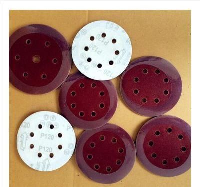 Aluminum Oxide Wood Grinding Magic Tape Velcro Discs