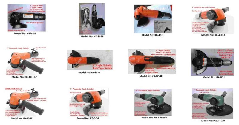 4`` Air Angle Grinder for 100mm Grinding Wheel