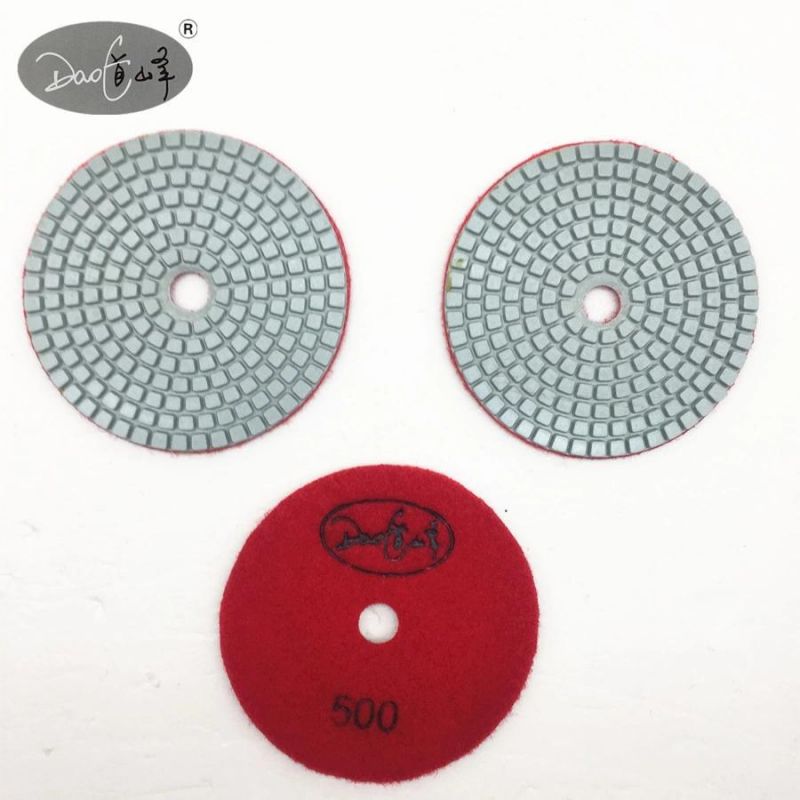 Daofeng 6inch 150mm Diamond Grit Polishing Pads for Granite Marble