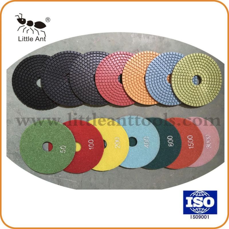 Little Ant 5" Wet Polishing Pad for Granite High Quality Polishing Pad