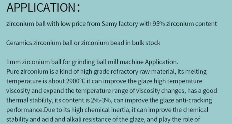 15mm Zirconia Ball for Laboratory Grinding Ball Mill