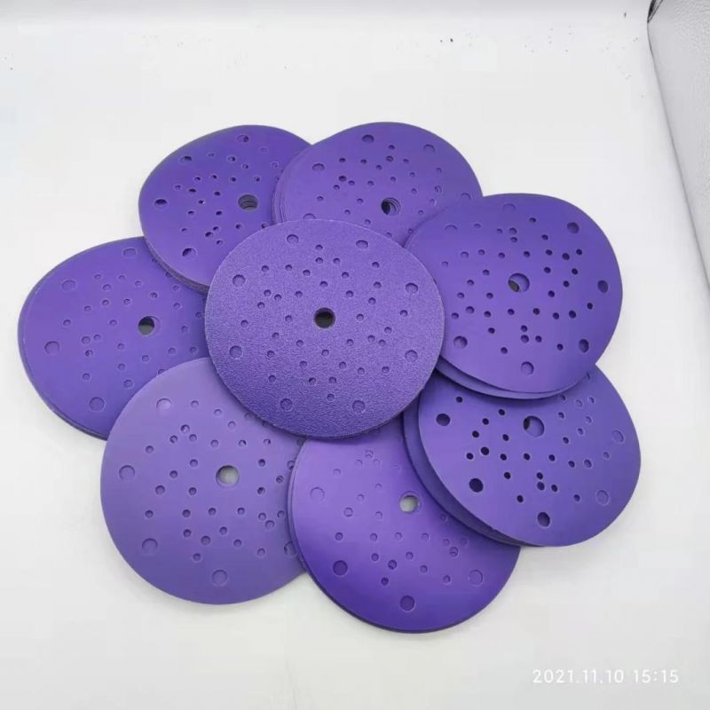 6 Inch Ceramic Polishing Pad with Material Purple Color for Metal