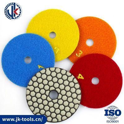 100mm Dry Abrasive Polishing Pad for Granite Marble