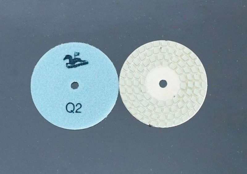 Top Qifeng Power Tool 4′ ′ Granite and Marble 4-Step Diamond Polishing Pad