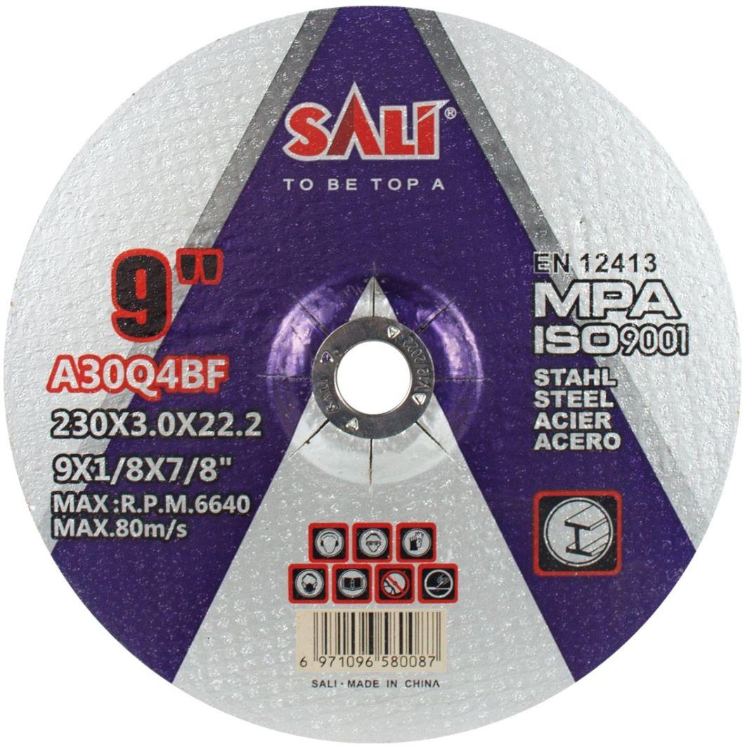 Sali 9" 230X3X22.2 T42 Grinding Disc Wheel for Metal Inox with MPa Certificate