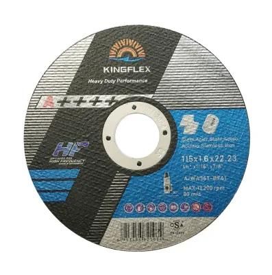 Abrasive Cutting Disc, T41, 115X1.6X22.23mm, Special for Stainless Steel and Inox