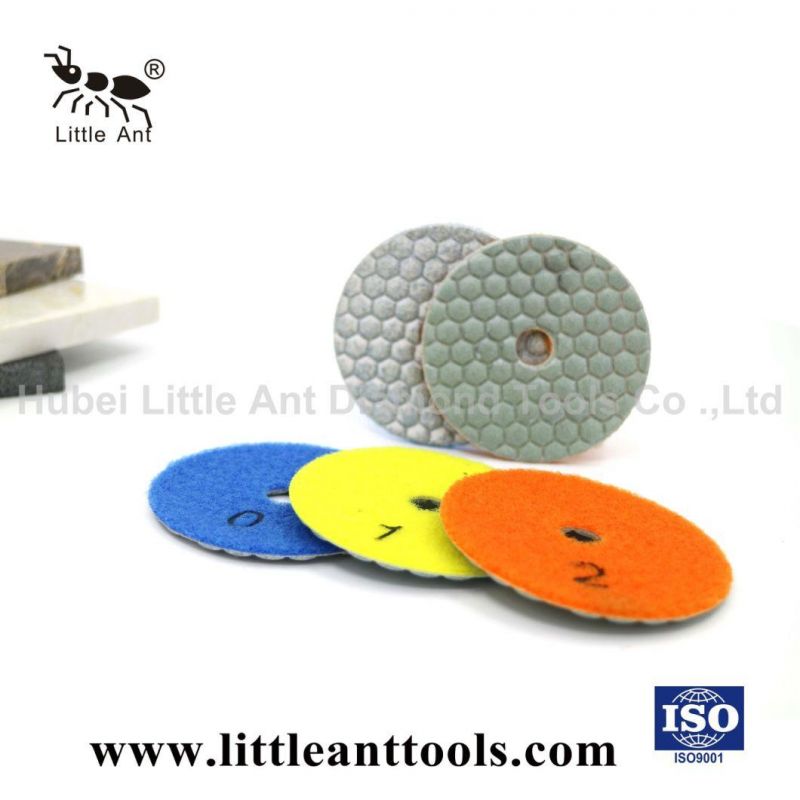 Little Ant Hot Sale Pressed Dry Polishing Pad Used for Polishing Granite Marble Terrazzo