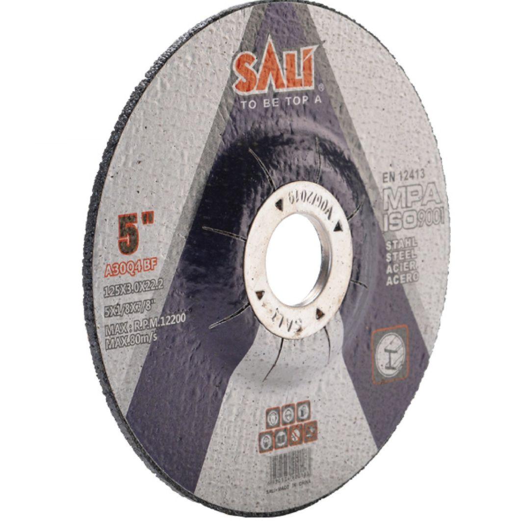 Sali 5" 125*3*22.2 T42 Grinding Disc Wheel for Metal Inox with MPa Certificate