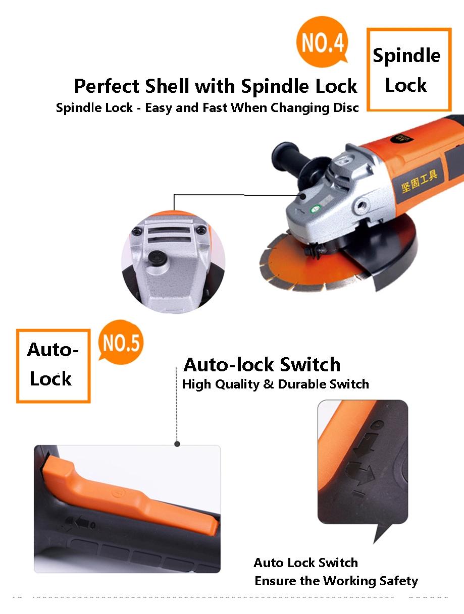 2200W Strong Power 180/230mm Professional Angle Grinder by Kynko Power Tools-Kd39