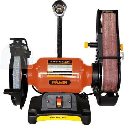 Professional 120V 8&quot; Combo Bench Grinder with Flexible Light for DIY