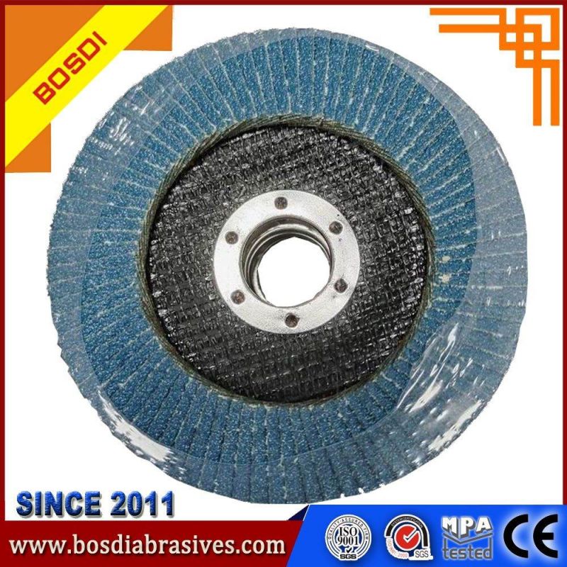 Abrasive Upright Flap Wheel Polishing Metal, Zirconia Curved Flap Disc Used for Angle Grinder