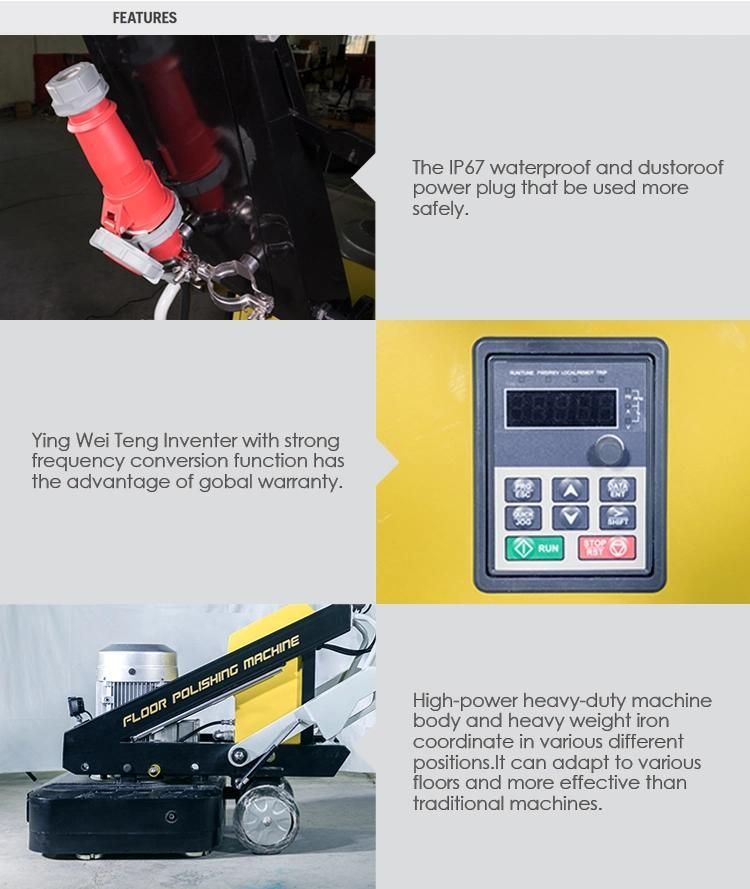 Hot Sale 700mm Planetary 380V Remote Control Self Driving Planetary Concrete Polishing Floor Grinder Machine Concrete Grinder with CE