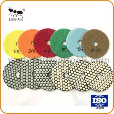 4&quot;/100mm Dry Diamond Resin Polishing Pad Abrasive Tools for Marble &amp; Granite