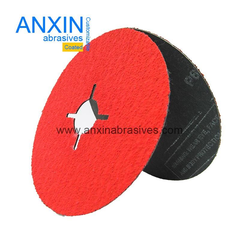 Abrasive Ceramic or Ao Fiber Disc 4" 5" 6" 7"