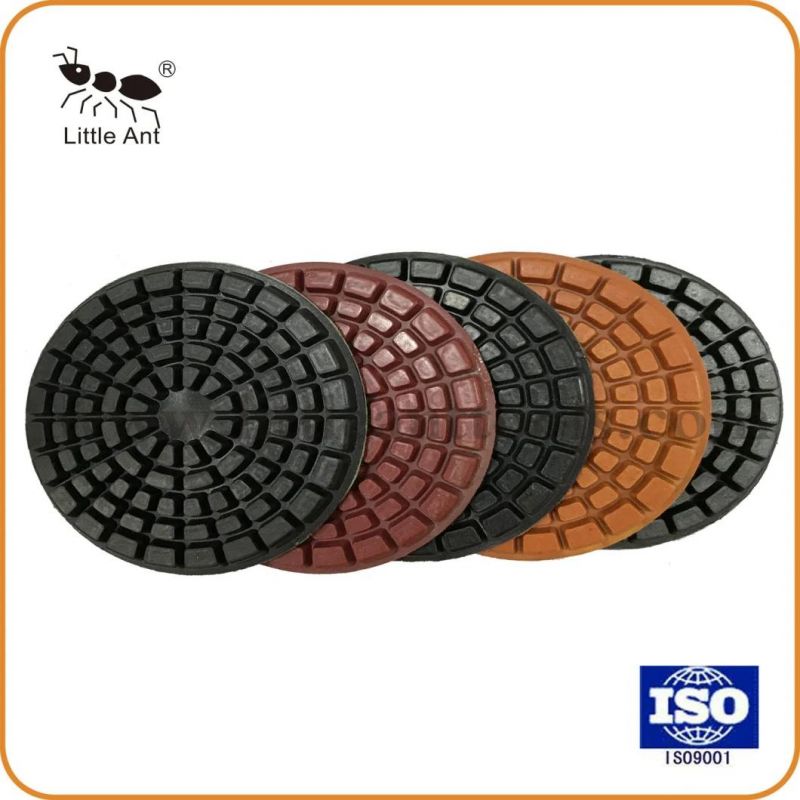 100mm Concrete Diamond Polishing Pad for Dry/Wet Using