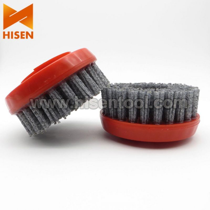 130mm Silicon Carbide Antique Brush Round Brush with Snail Lock