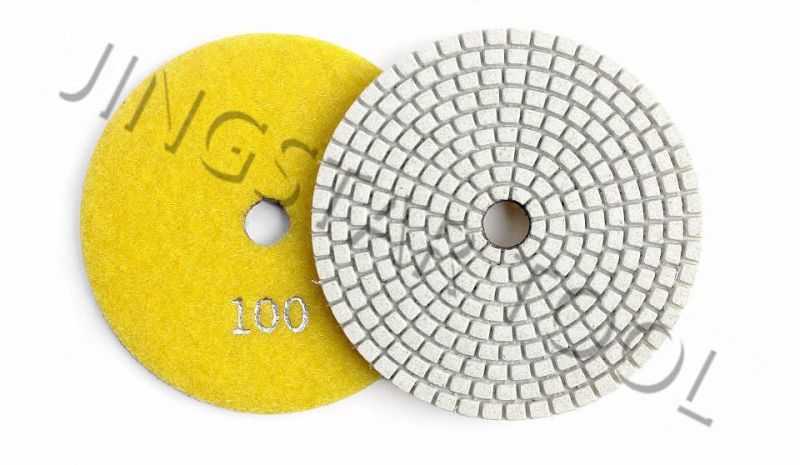 Resin Flexible Wet Diamond Marble Concrete Stone Polishing Pads