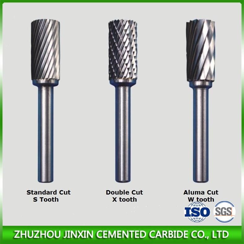 Tungsten Carbide Rotary File Burrs Cylinder for Grinding Head