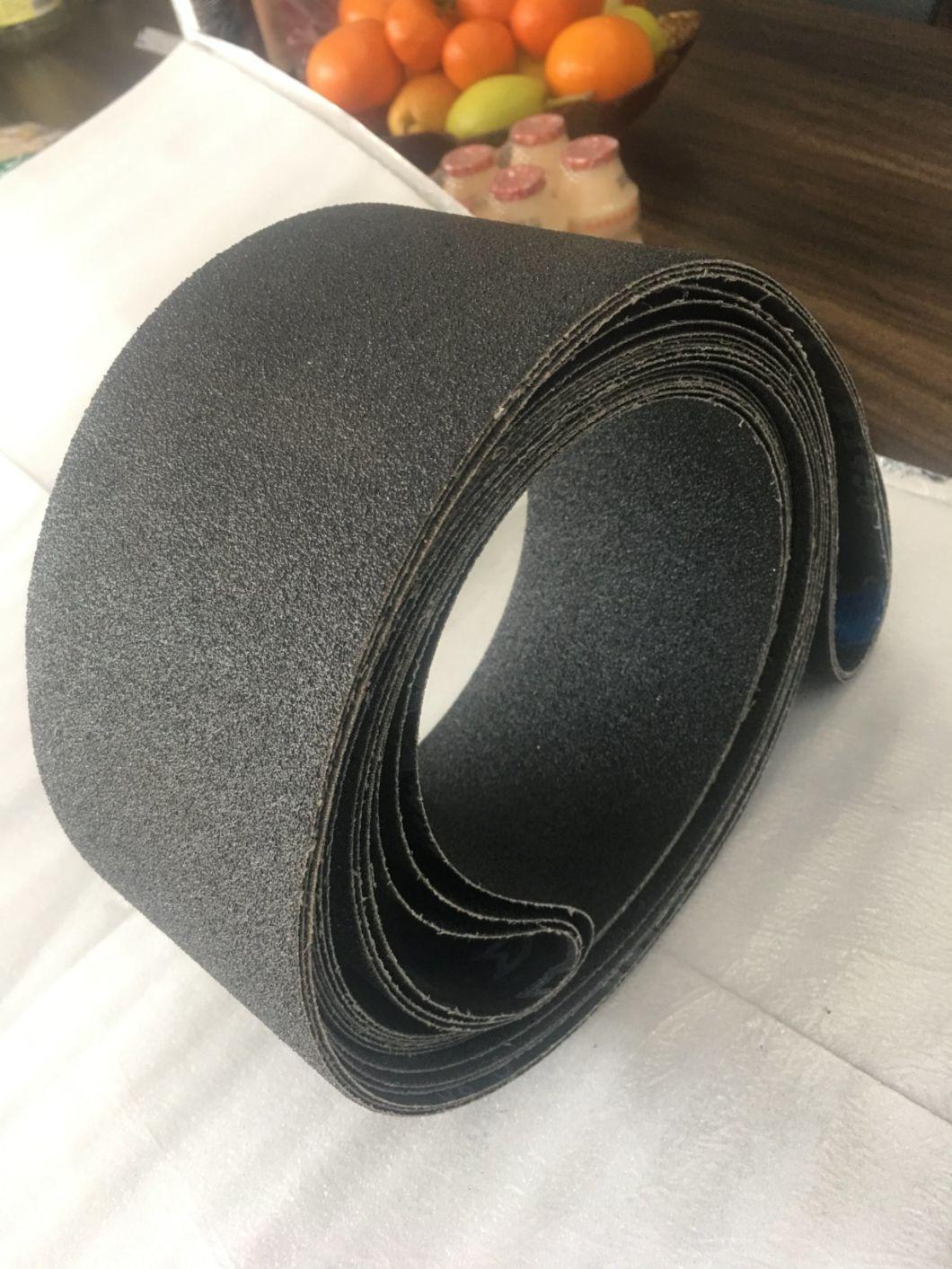 High Quality Premium Wear-Resisting Silicon Carbide Sanding Belt for Grinding Stainless Steel and Metal