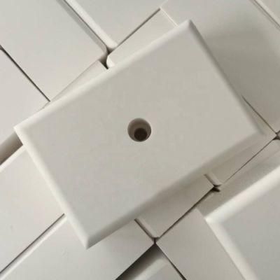 Abrasion Resistant Ceramic Lining Weldable Tile with Ceramic Plug and Steel Ferrule