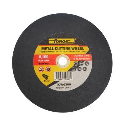 300*3*25.4mm Flat Type Cut-off Disc Cutting Wheel for Metal
