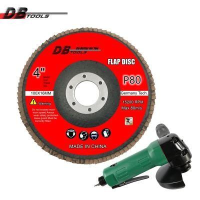4 Inch 100mm Grit 80 Hand Tool Abrasive Grinding Wheel Flap Disc 5/8&quot; Arbor High Density