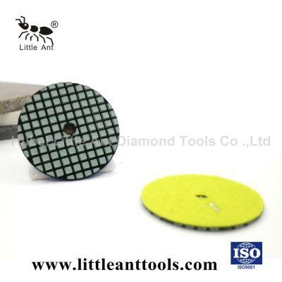 4-Inch Super Flexible Diamond Dry Polishing Pad for Counter-Top