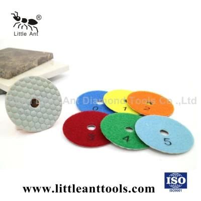 Flexible 3 Inches Resin Diamond Dry Polishing Pad for Marble
