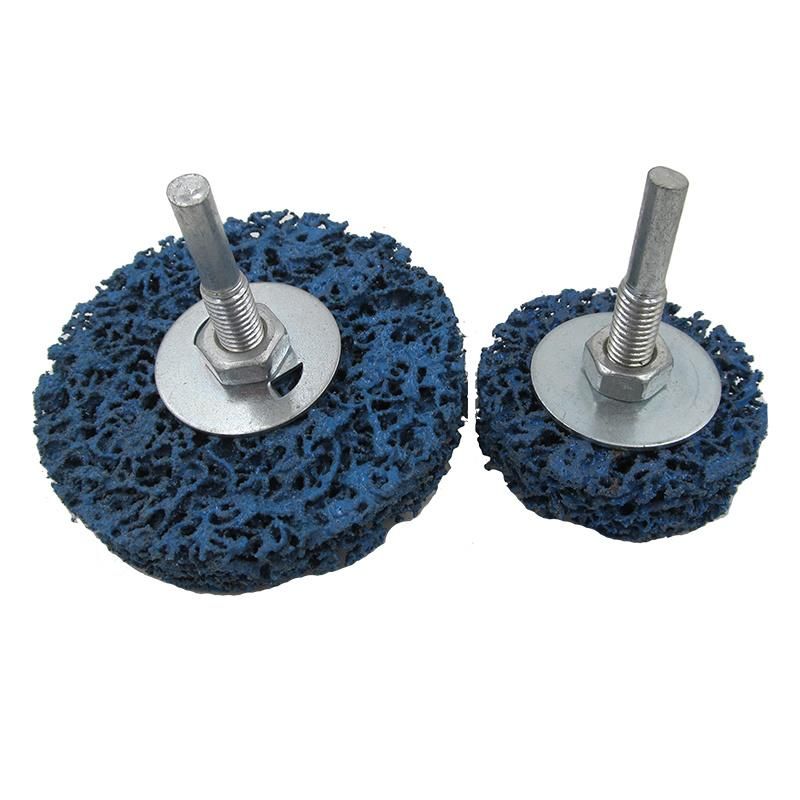 Blue Strip It Material Wheel with Shaft