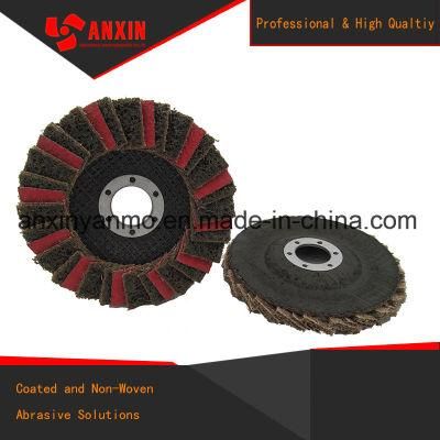 5&quot;Flap Disc with Non-Woven Material Interleaved with Abrasive Ceramic Cltoh