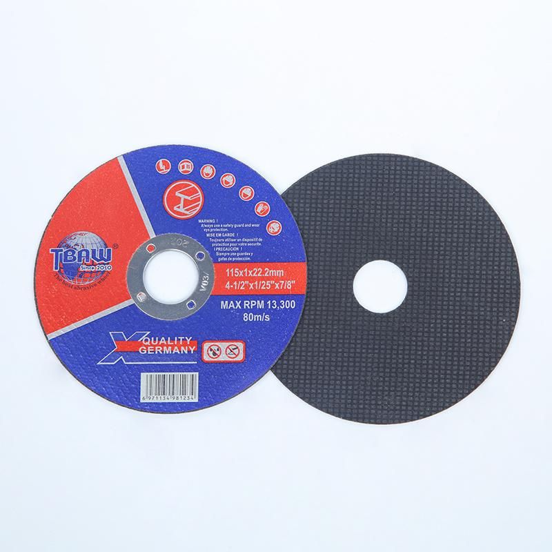 High Quality Double Net Angle Grinder 115mm Ss Cutting Disc for Metal and Stainless Steel Disco Corte Fierro 115X1 Cutting Discs for Stainless Steel