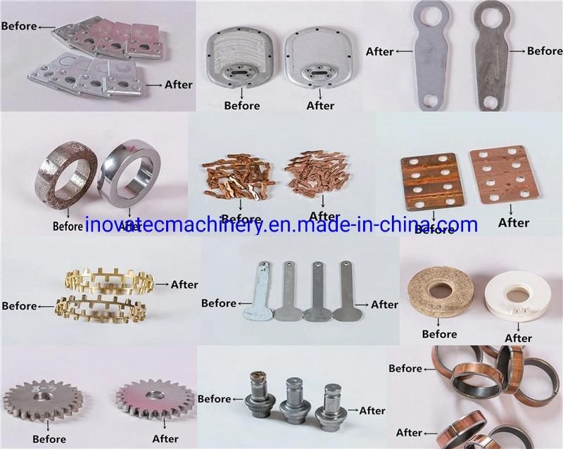 Stamped Molded Parts Dull Edges Fitting Burrs Deburring Vibratory Grinding Machines