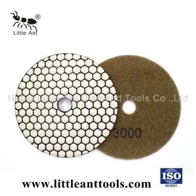 180mm Hot Sale Diamond Flexible Dry Polishing Pads for Marble/Granite