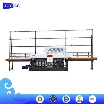 9 Motors Glass Professional Manufacturer Glass Straight Line Edging Machine for Mirror