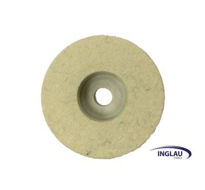 4&quot; Round Wool Buffing Wheel Pads, Felt Polishing Wheel 5/8 Arbor for 100 Angle Grinder